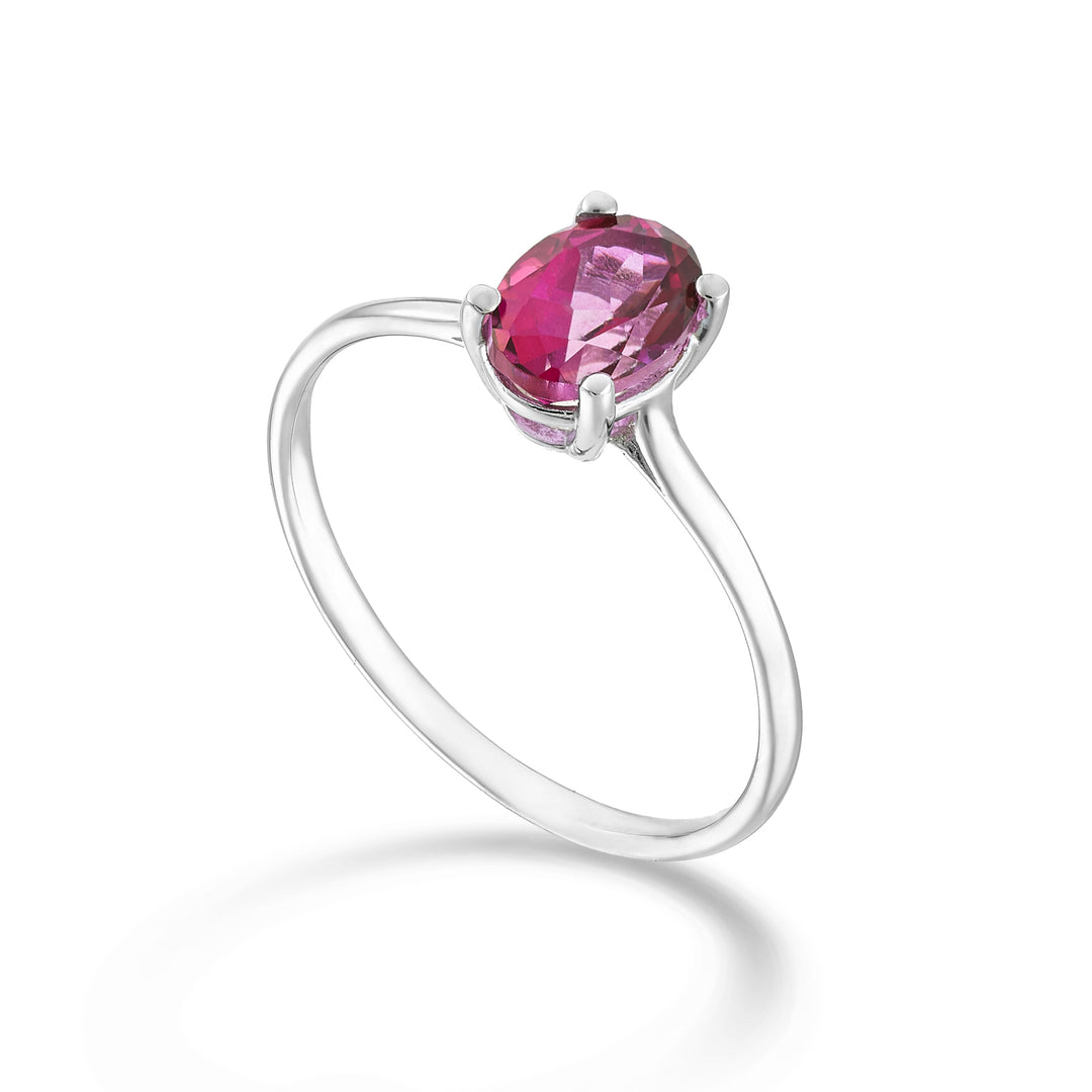 Nihama an 18k oval pink topaz 7x5 ct.0,80 NA5171O4TPPK