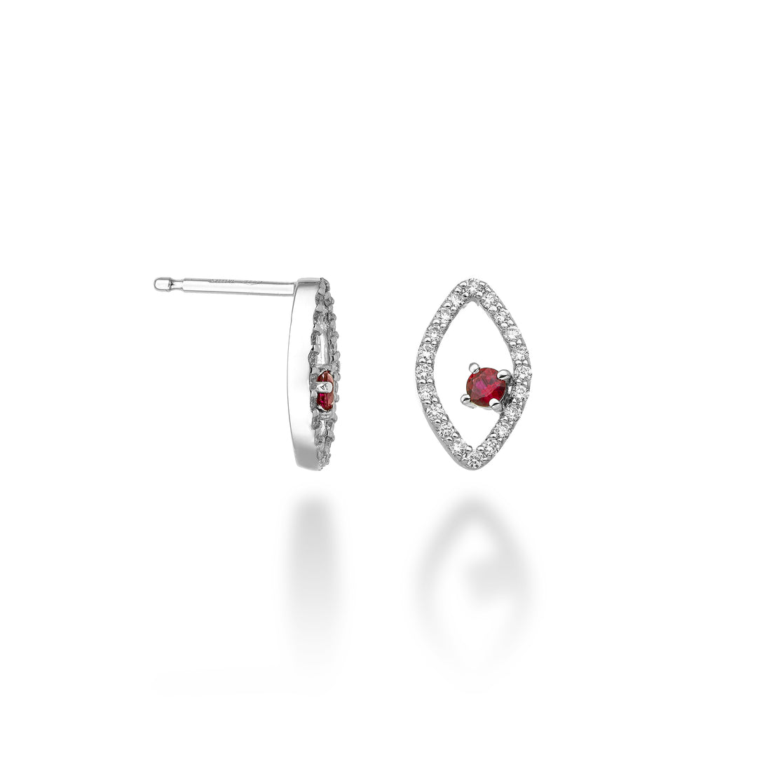 World Diamond Group or 18k "occhio" rubino n. ct. 0,22 dia ct. 0,30 GO5140O4RBN052