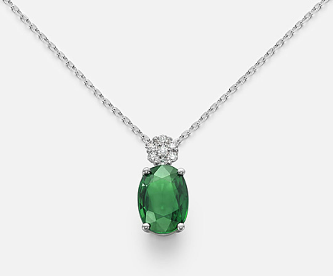 Nihama cl 18k émeraude n. ovale 7x5 ct. 0,69 ND5025O4SMN069