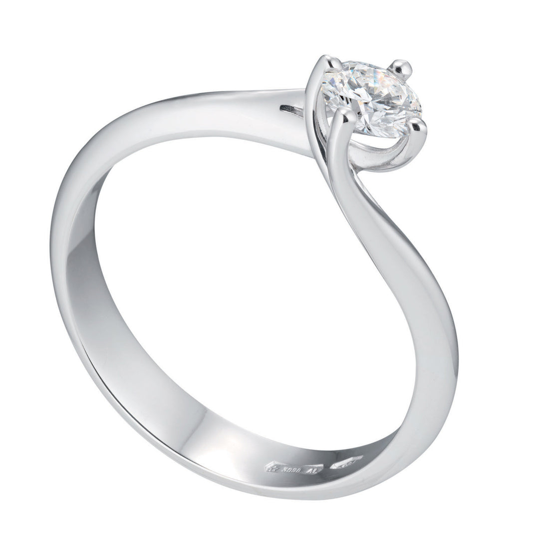 World Diamond Group anello solitario in platino AB1625PT-25169110121