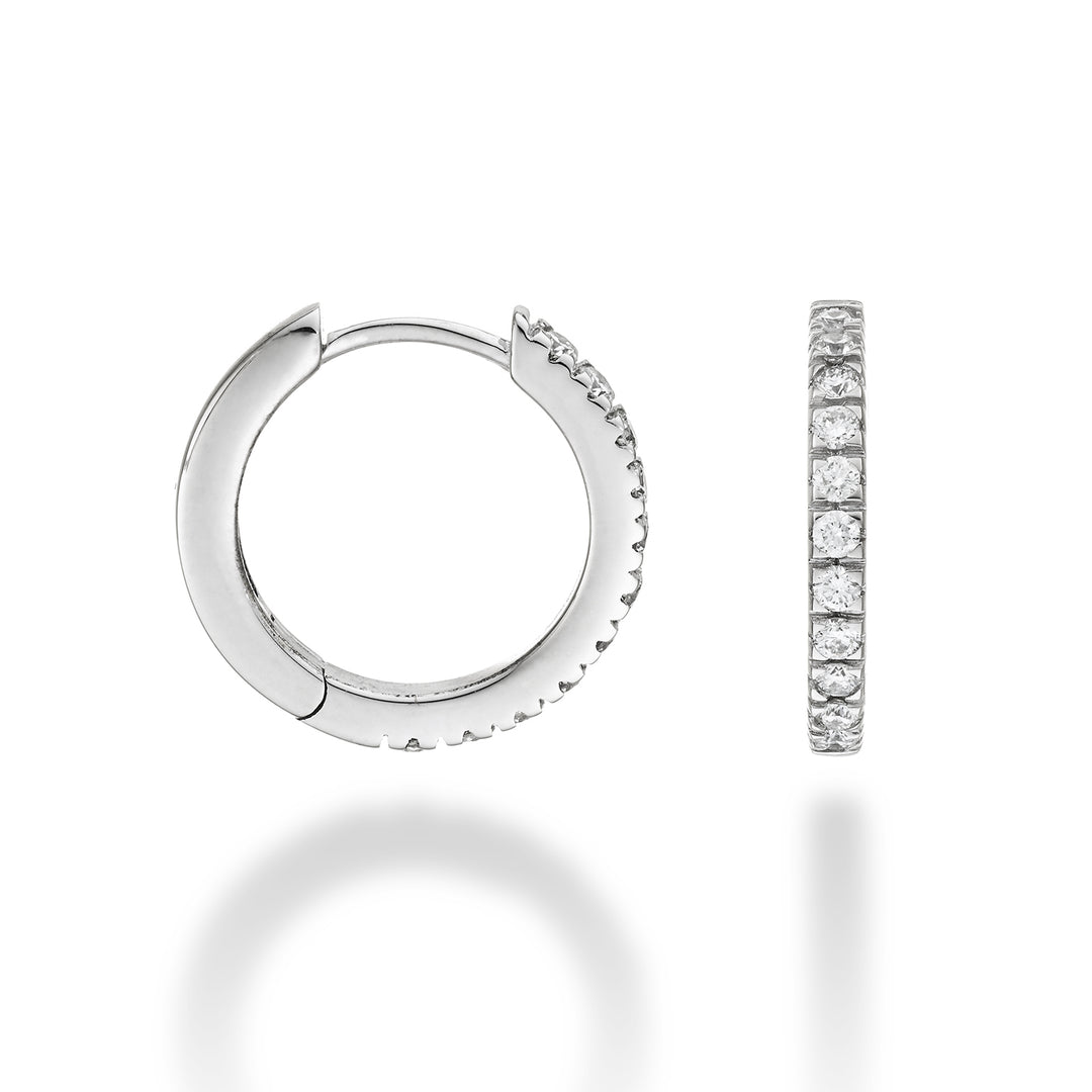 Nihama ou 18k ct.0.35 taille 4 or blanc diam. est. 15 mm NO5079O4BR035-4