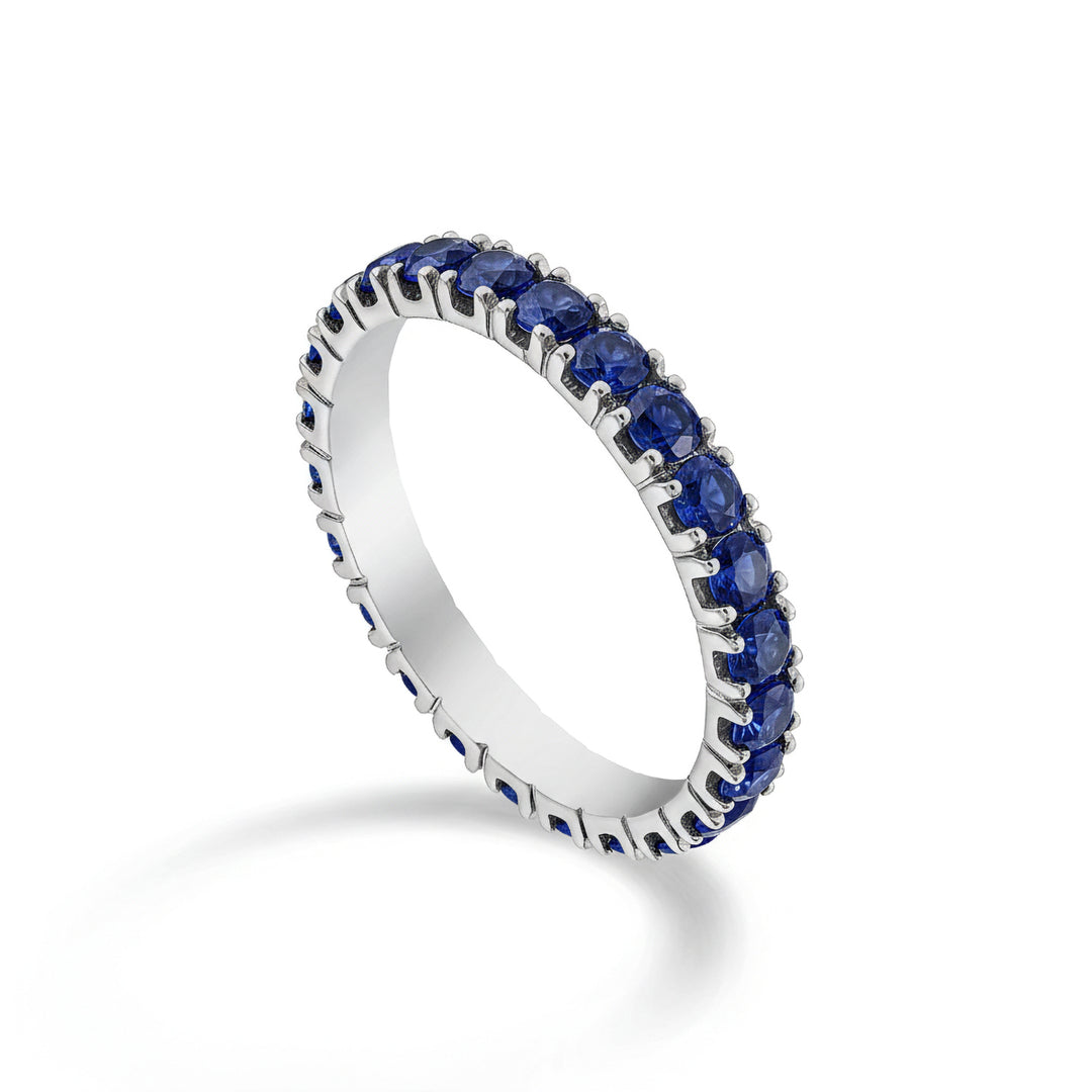 Golay Gyrodito-Ring mit Saphiren in Weißgold Größe 14 AETL022ZB075B-14