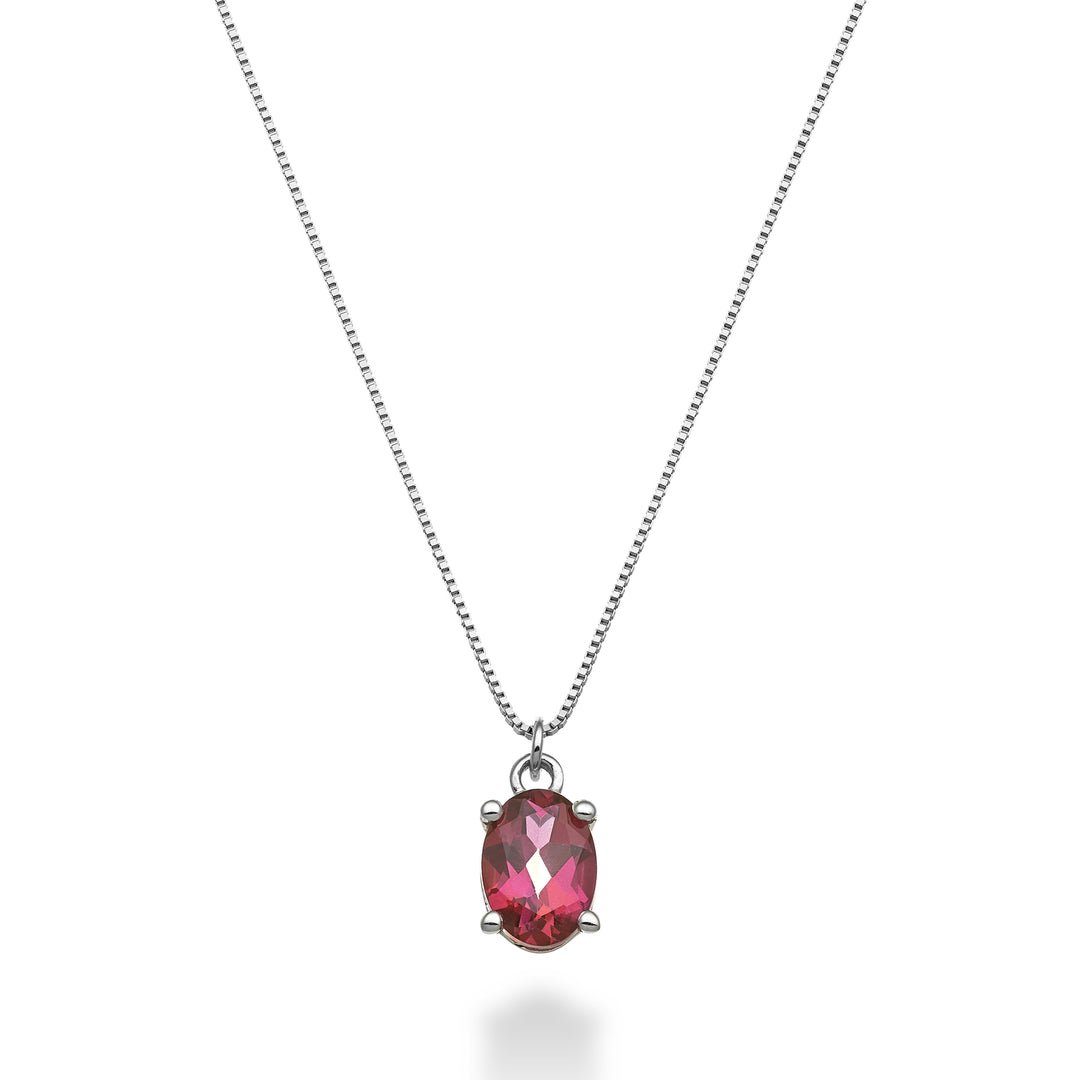 Nihama cl 18k oval pink topaz 7x5 ct.0,80 ND5141O4TPPK