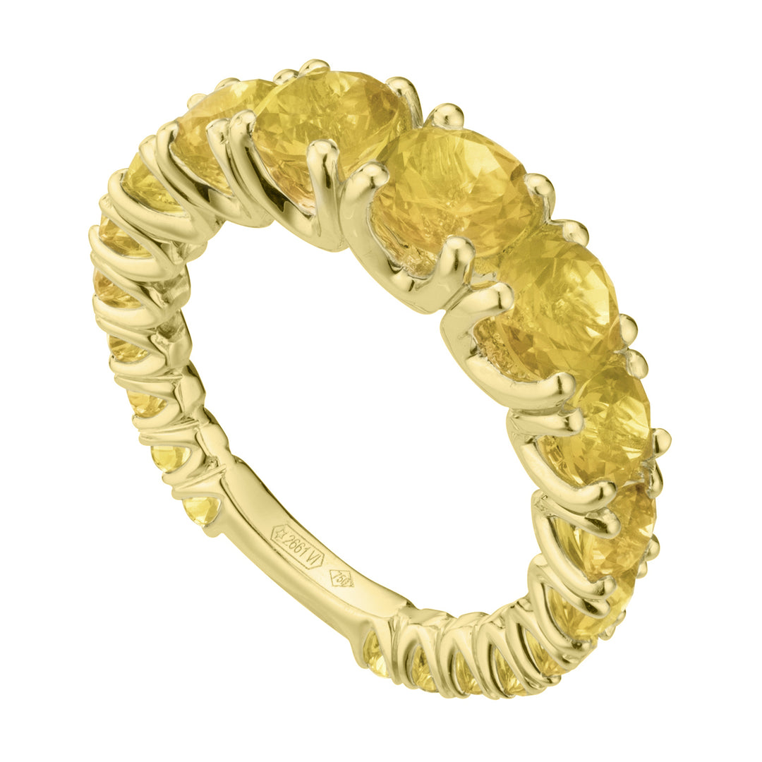 Mikiko, ein abgestufter Citrin aus 18 Karat mit Gelbgoldbarren MXDABIC1498CITO1