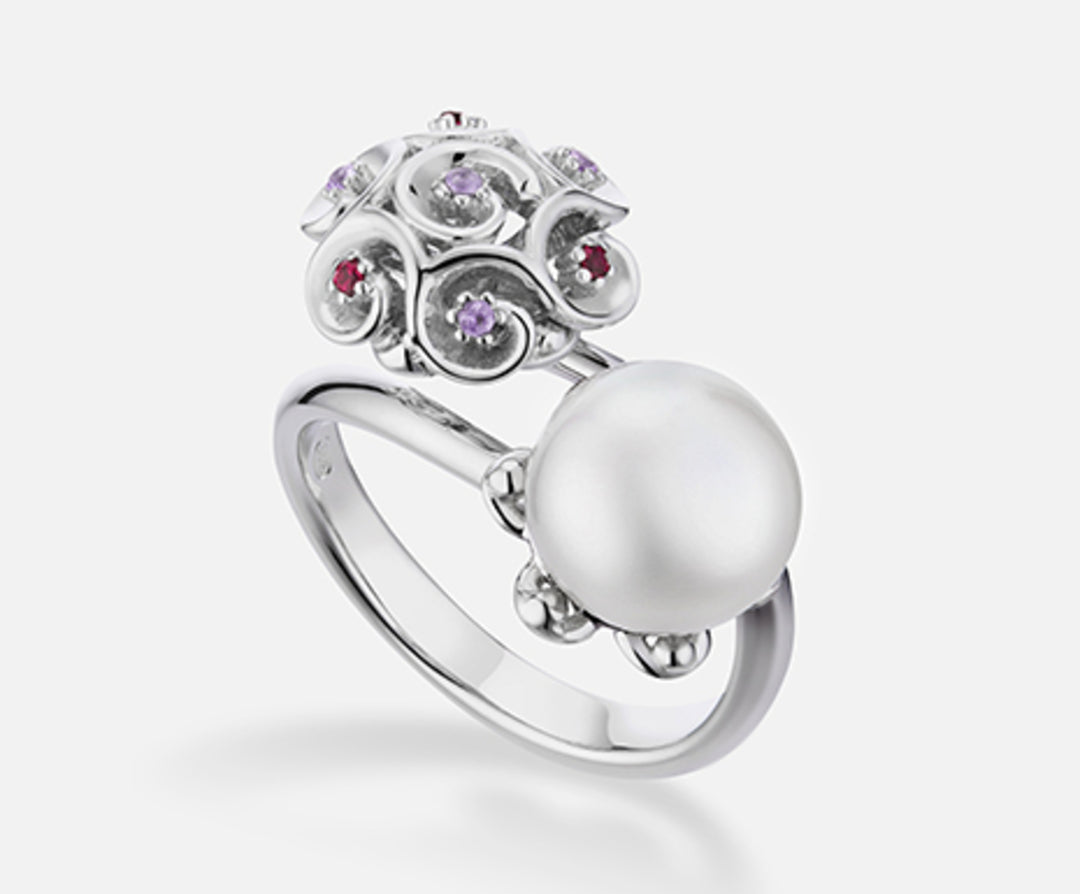 Mikiko an ag925 fw bot 9,5/10 gem swarovski rosa MA7178A4ROSA000