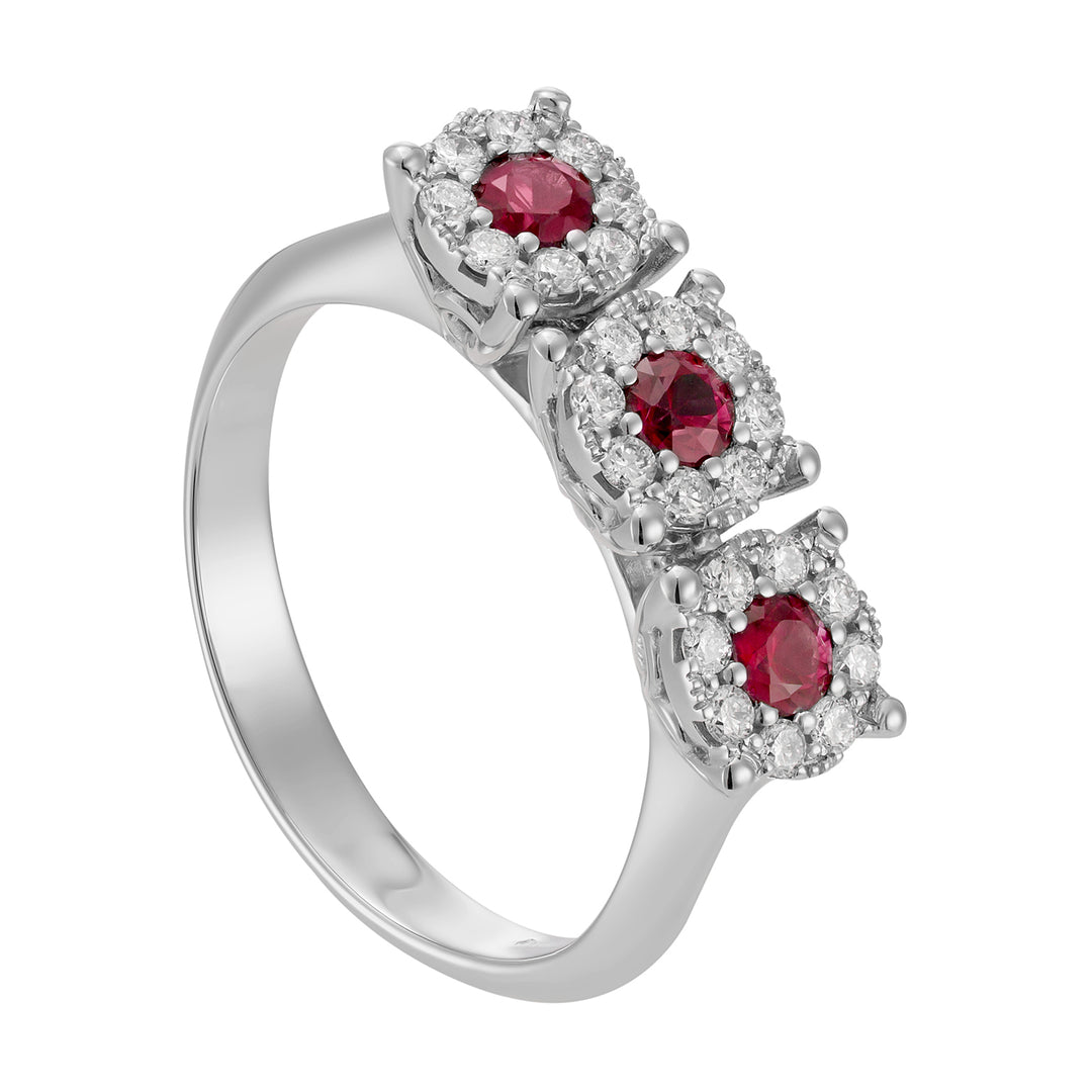 Nihama un rubis 18k n. 0,33 carat de diamètre. 0,29 ct NAGICETR01DIRUO4
