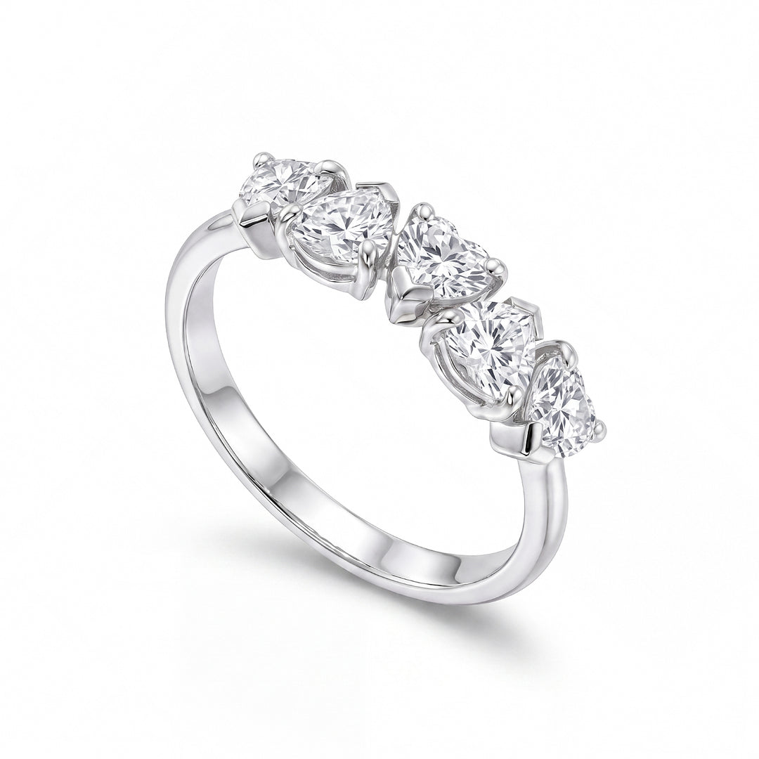 X-Diamond, un laboratoire à cinq cœurs de 18 carats g.d. avec orientation alternée tot ct. 1.06XXDAN027O4CUBI106
