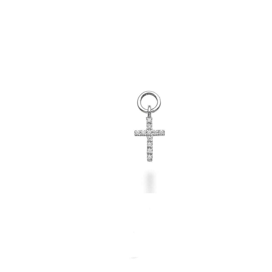 World Diamond Group charm 18k white gold cross diam. ct.0,04 GCROCE04CHO4