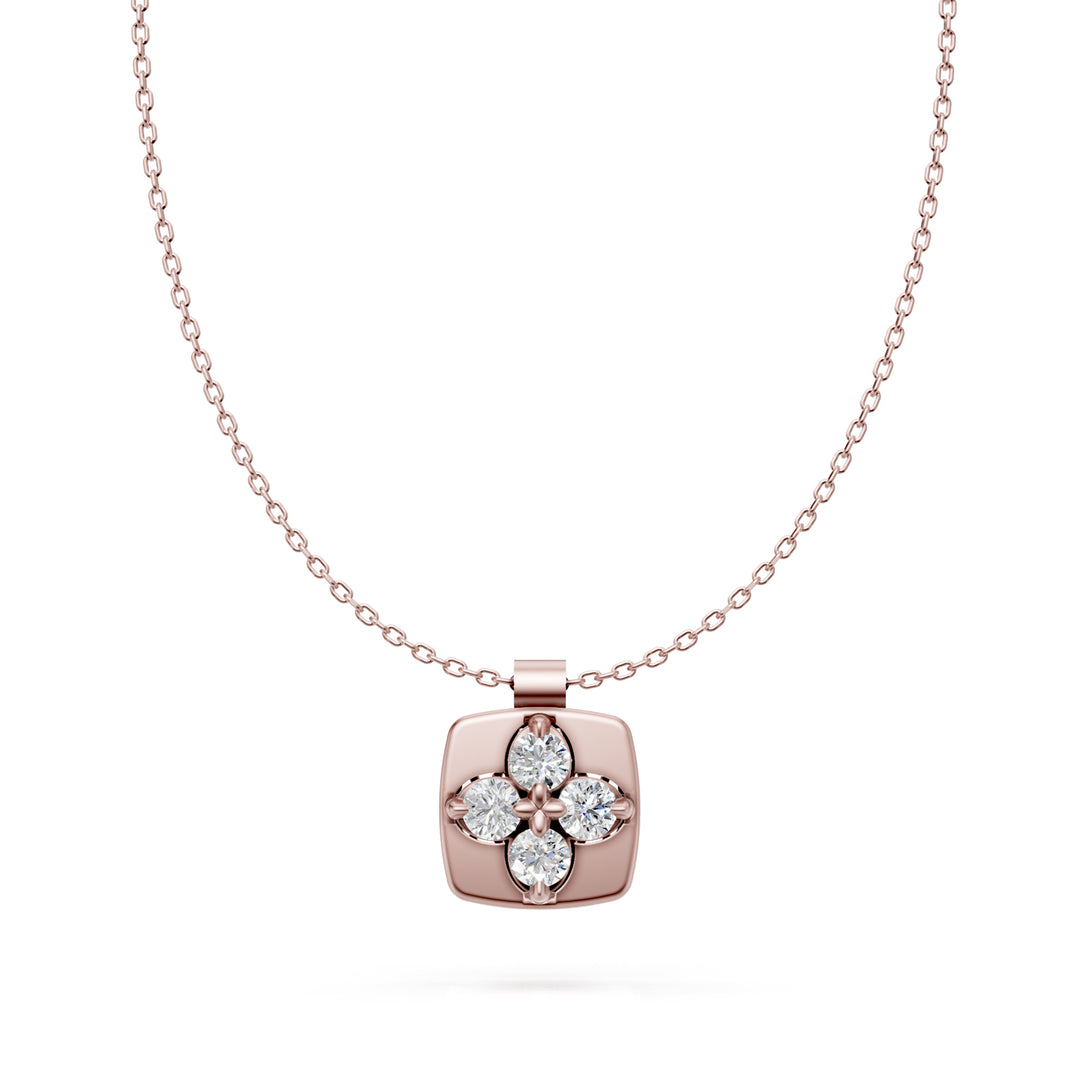 Golay collana fiore satinato diamanti small bianco GMPFI01DI74SR-25036110108
