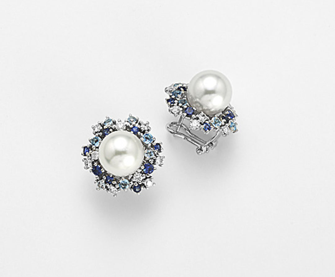 Mikiko oder 18 Karat SSPW 10/11 ct.0,70 blaue Saphire und blauer Topas Urri ct.1,76 MO1348O4SABI100