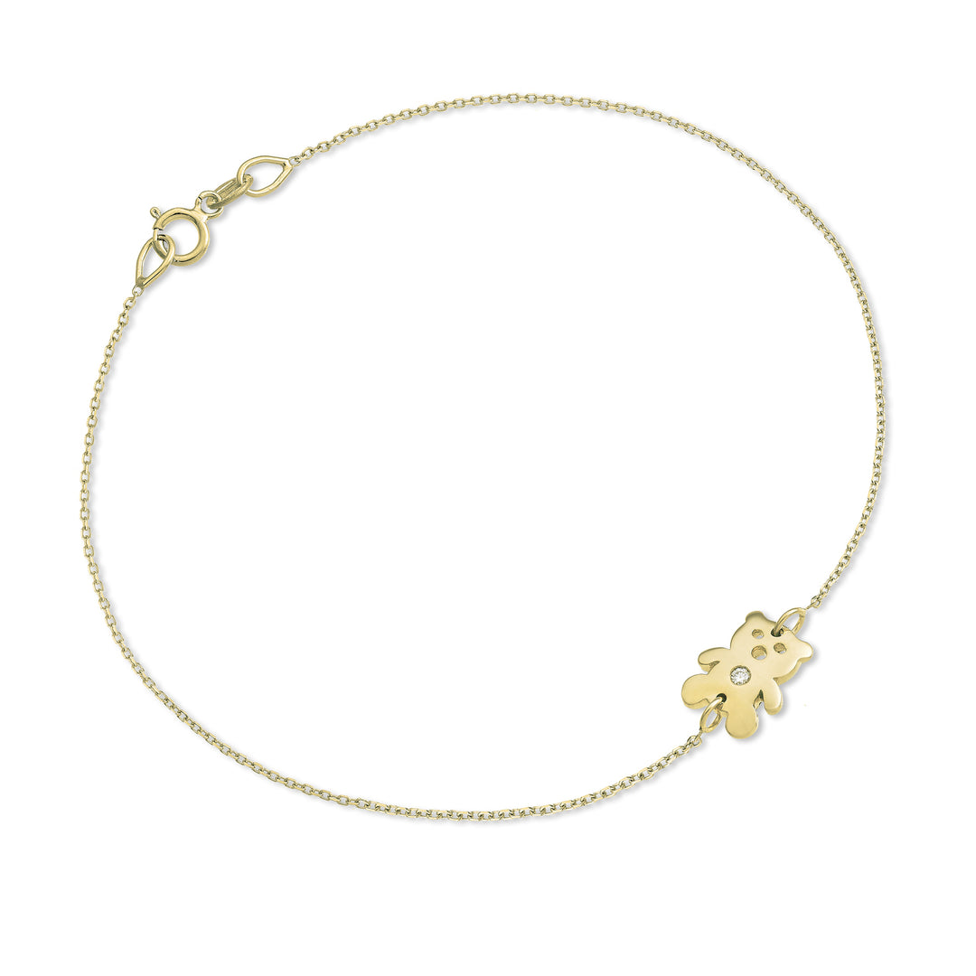 Nihama br 18k orsetto ct.0,01 oro giallo NB5042O1BR001