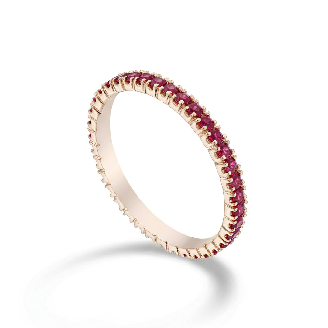 Bague Golay girodito avec rubis en or rose taille 14 AETL022RU075R-14