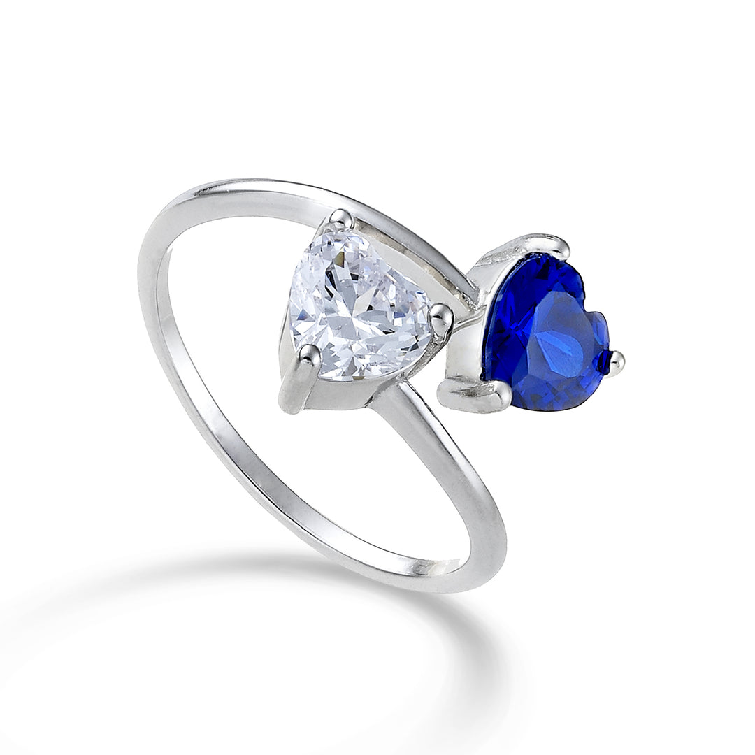 Nihama un bijou ag925 swarovski blanc et bleu NA7198A4BLU0000