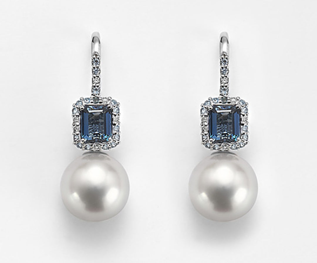 Mikiko ou 18k sspw 11/12 ct.0,12 diam, topaze bleue et london t opaze MO1428O4SABI110
