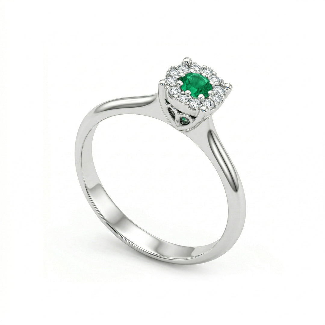 Nihama an 18k smeraldo n. ct.0,09 diam. ct.0,10 NAGICE01DISMO4