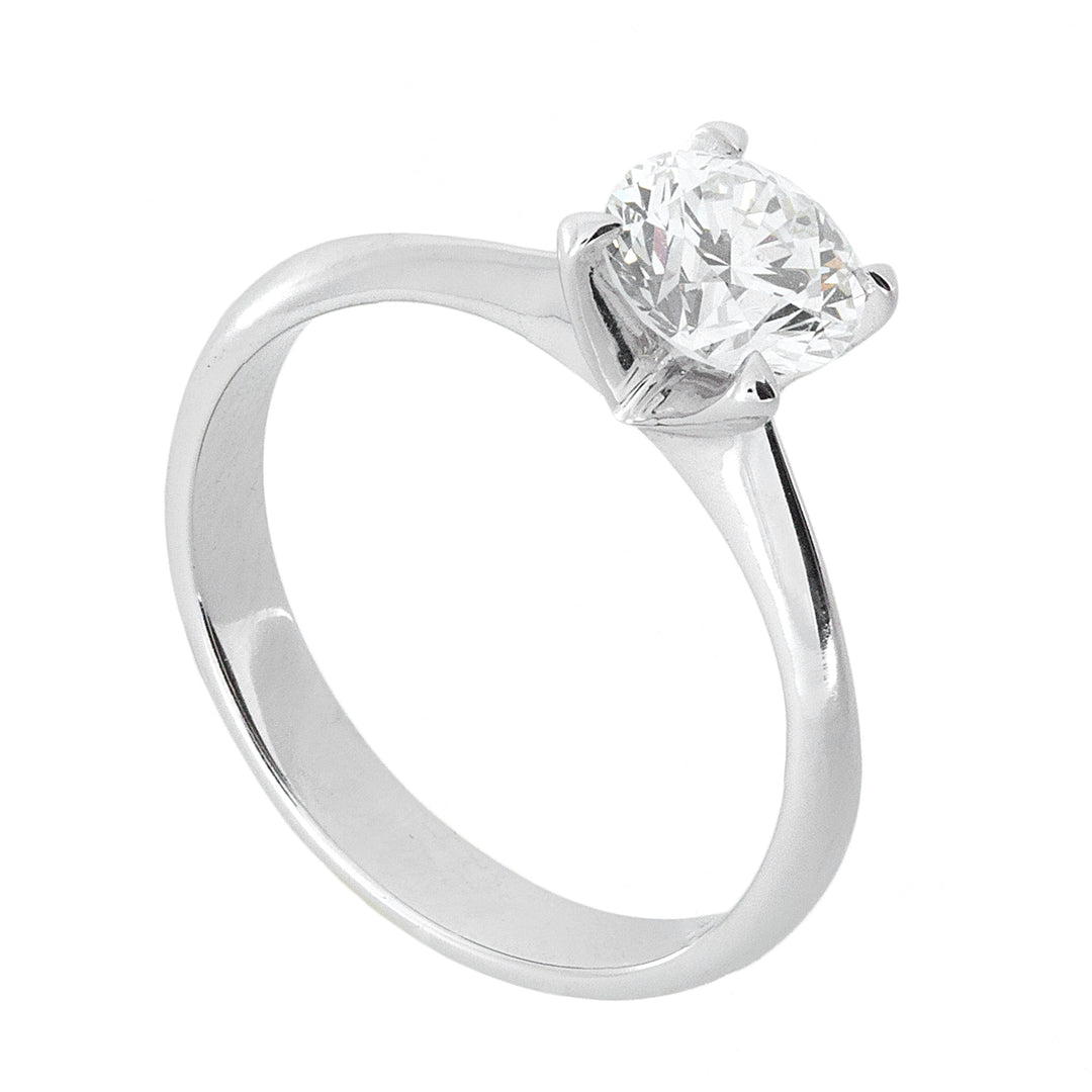 Bague solitaire Golay avec 4 griffes triangulaires ASL001WDI-26098110154