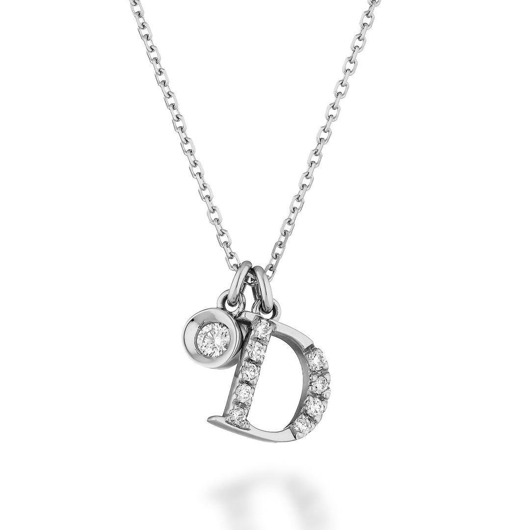 Golay cl lettre en or blanc 9 carats diam. ct.0,08 GPLDDR4