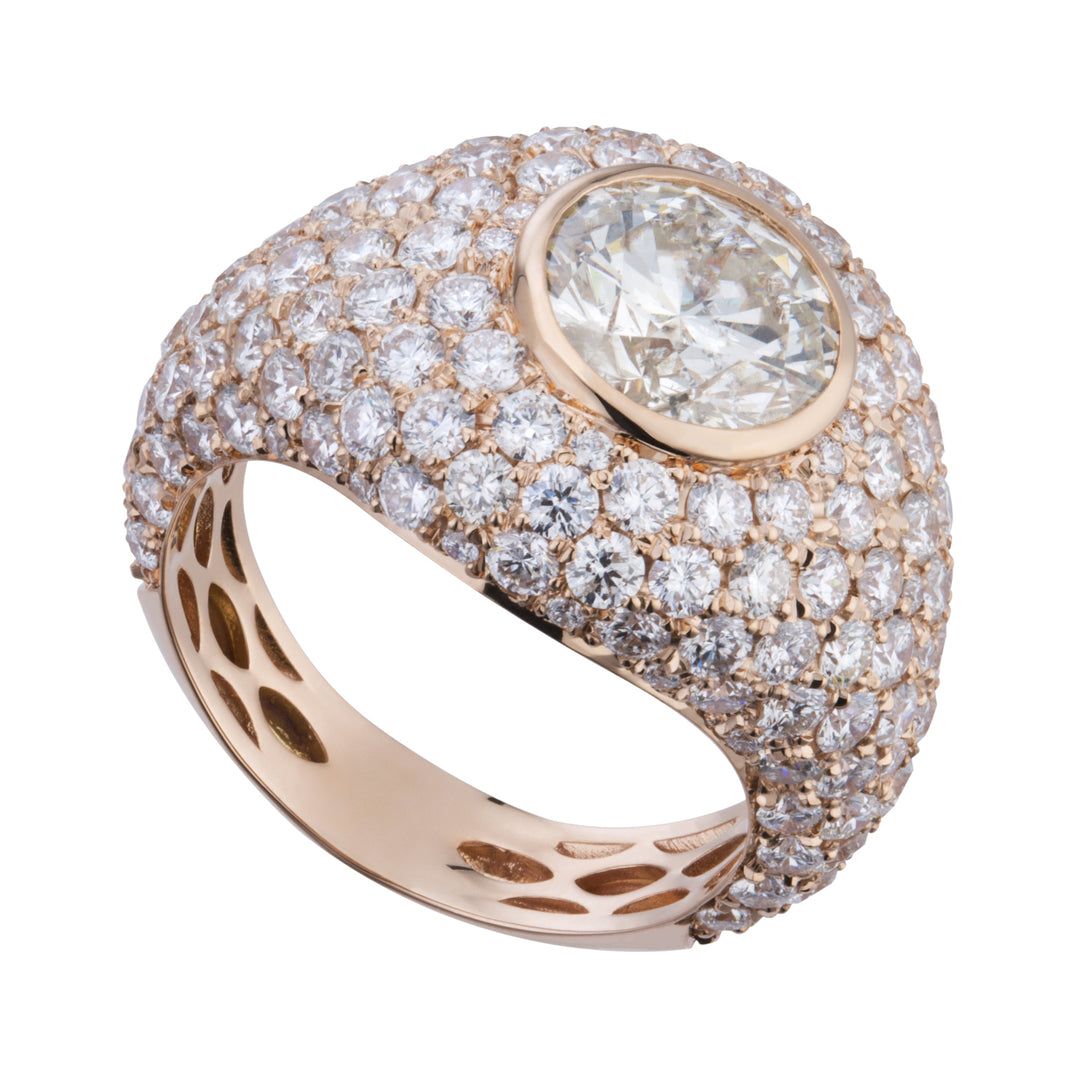 Pavé-Ring der World Diamond Group mit zentralem 2-Karat-Diamanten APV026DI-20237110003