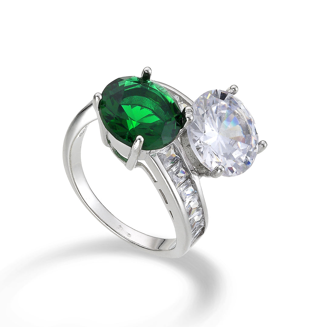 Mikiko an ag925 gem swarovski bianchi e verde MA7191A4VERDE00