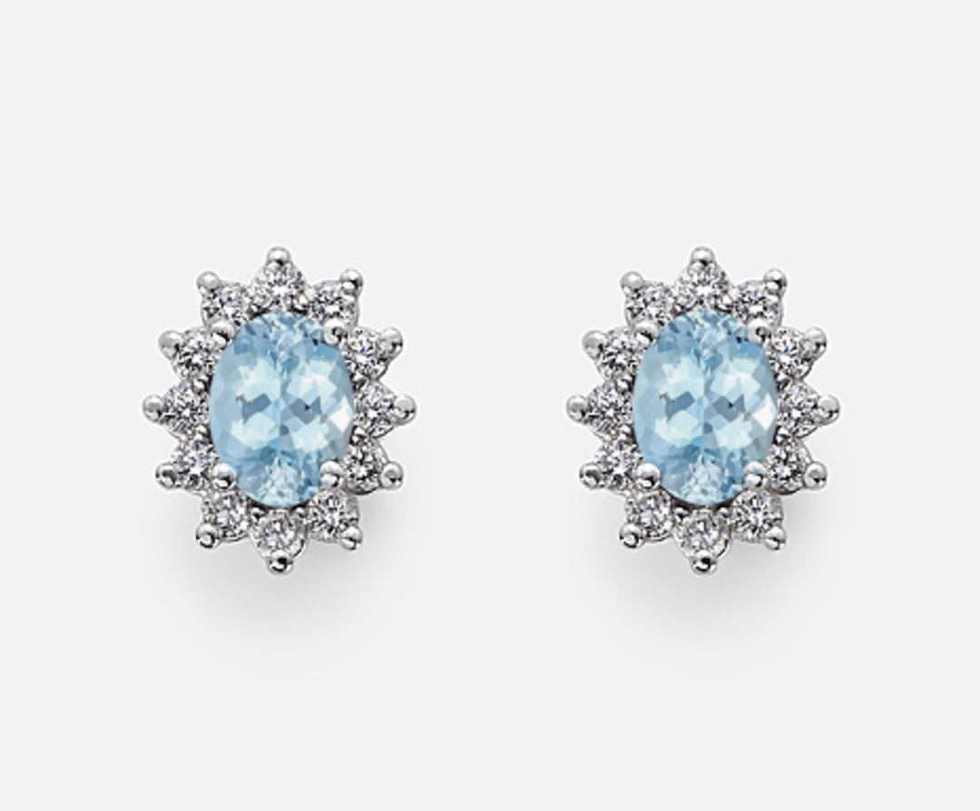Nihama oder 9k ovaler Aquamarin 6x4 ct.0,60 Durchm. 0,46 ct NO5030R4AM