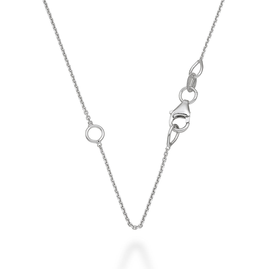 Nihama cat. 18k light w/white gold carabiner 42 cm NXE2015O40000-42
