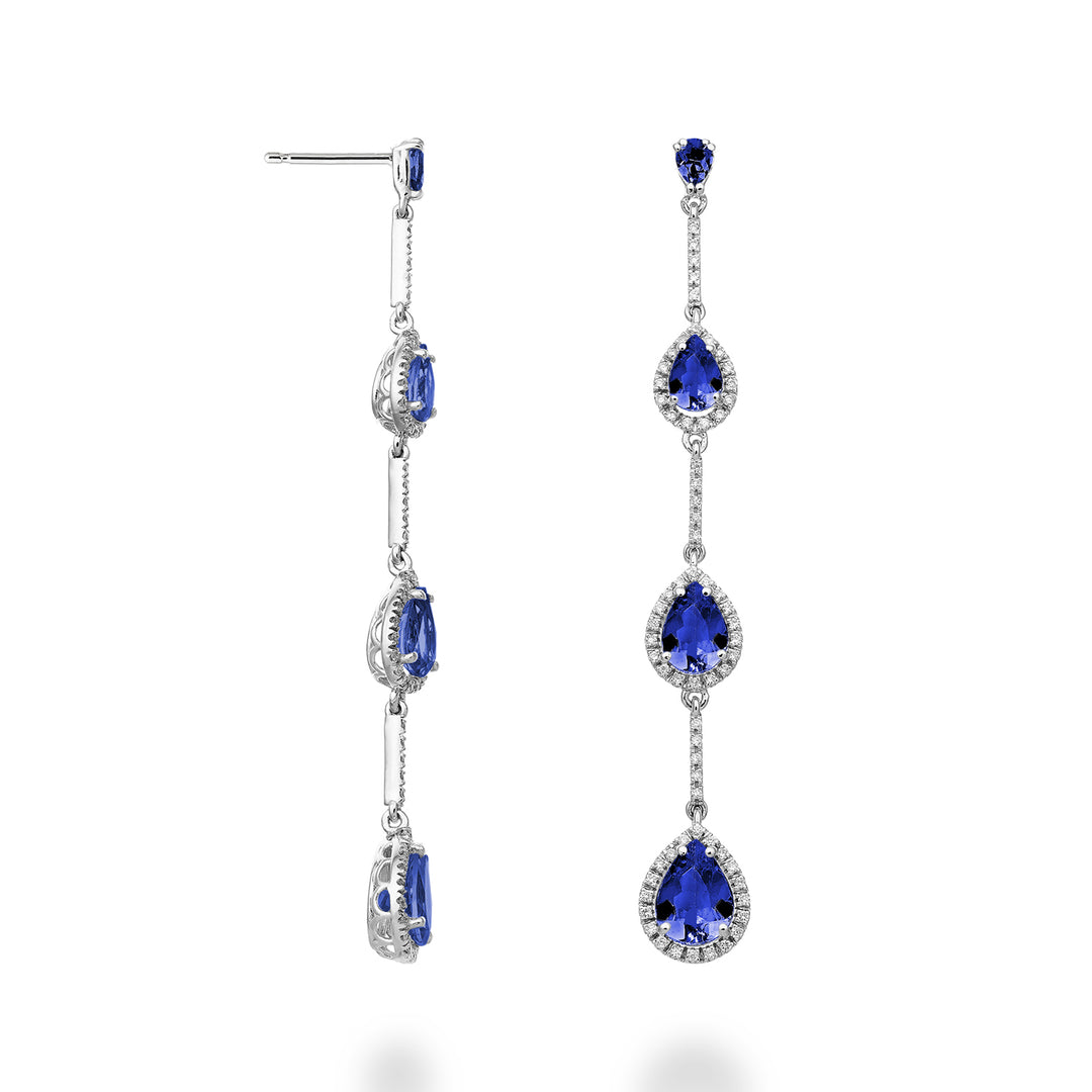 Golay earrings tanzanite drops contour and bars OCLC206DTZP68-23058110034