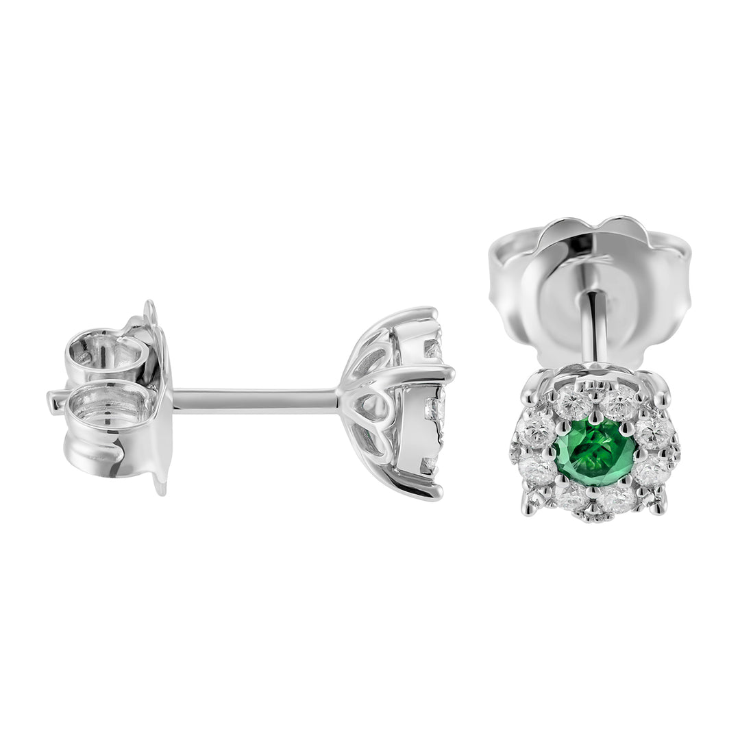 Nihama oder 18 Karat Smaragd Nr. 0,18 ct Durchm. 0,20 ct NOGICE01DISMO4
