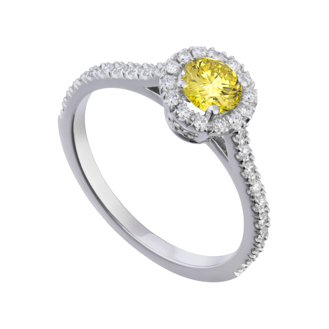 Golay bague solitaire contour cen 0,40 jaune fantaisie ACT008DFY40-25213110020