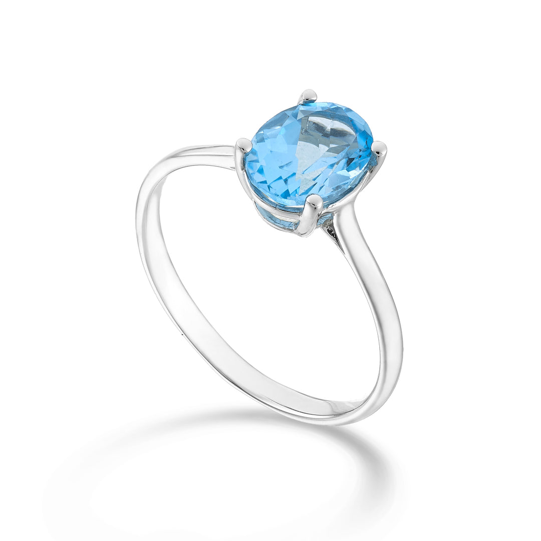 Mikiko, ein 18 Karat ovaler Topas 8x6 ct.1,50 MA5172O4TPAZ