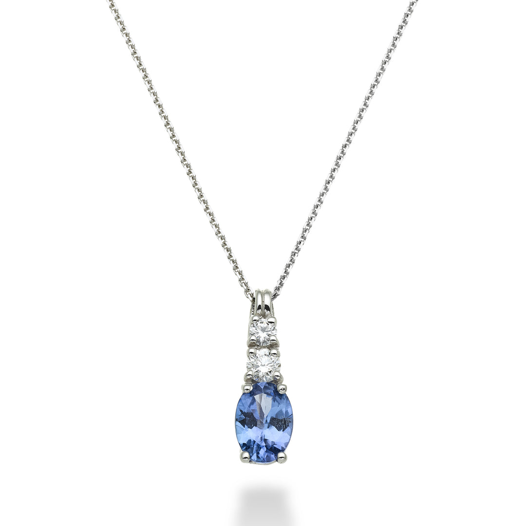 Mikiko cl 18k Tansanit n. oval 7x5 ct.0,60 dia ct.0,15 MD5056O4TZN
