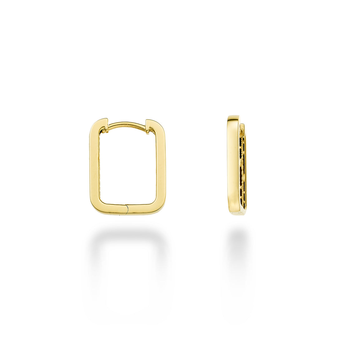 Nihama ou or jaune 18 carats rect diam. int. 1,30x0,90 cm NO5102O1RETT
