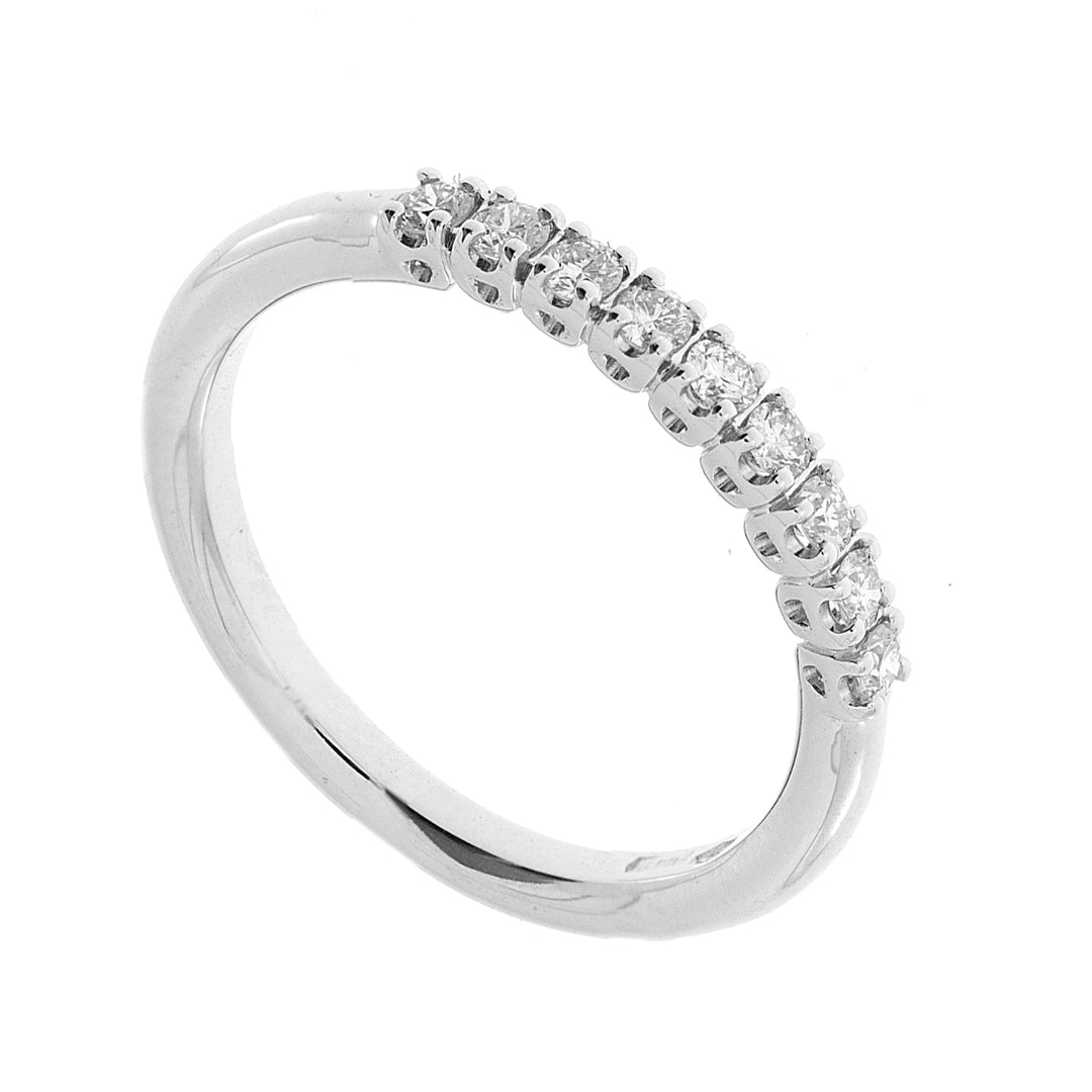 Golay linear riviera ring 9 stones total ct. 0.27 ABE1066-93-24242110009
