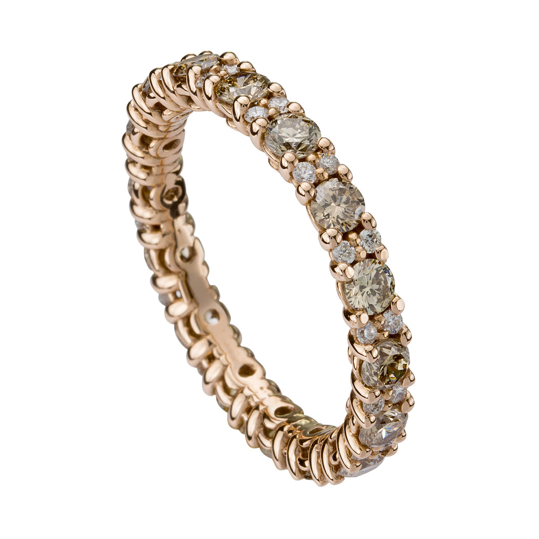 Bague Golay avec diamants bruns et blancs AET007100DIBW-18185110104