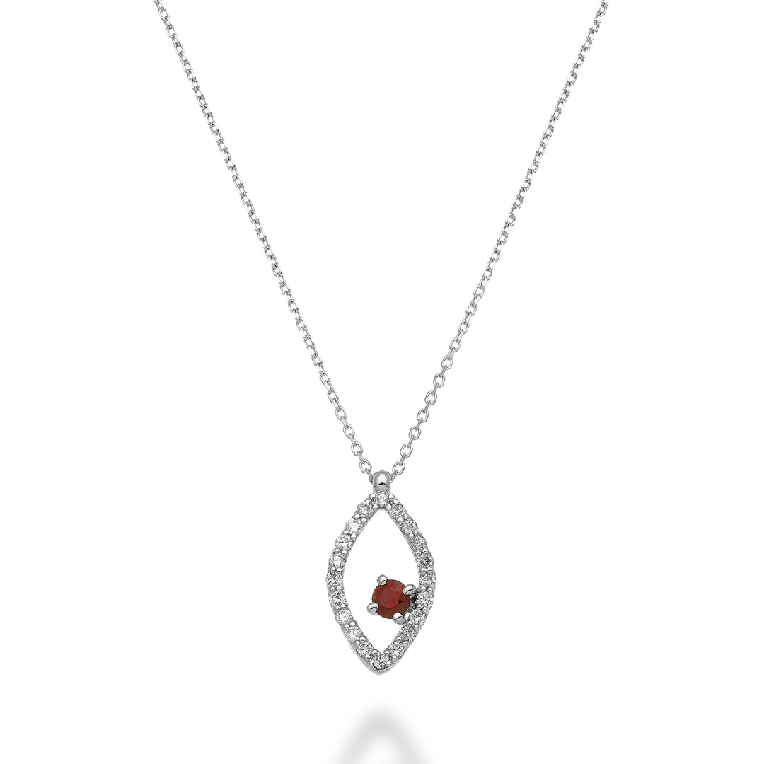 World Diamond Group cl 18k „Eye“ Rubin n. 0,11 ct Durchm. ct.0,15 GD5159O4RBN026