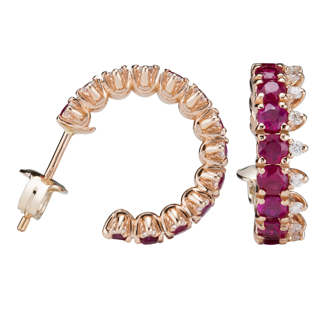 Golay orecchini coroncina rubini e diamanti ct. 2,63 ODG016RUDI-17291110011
