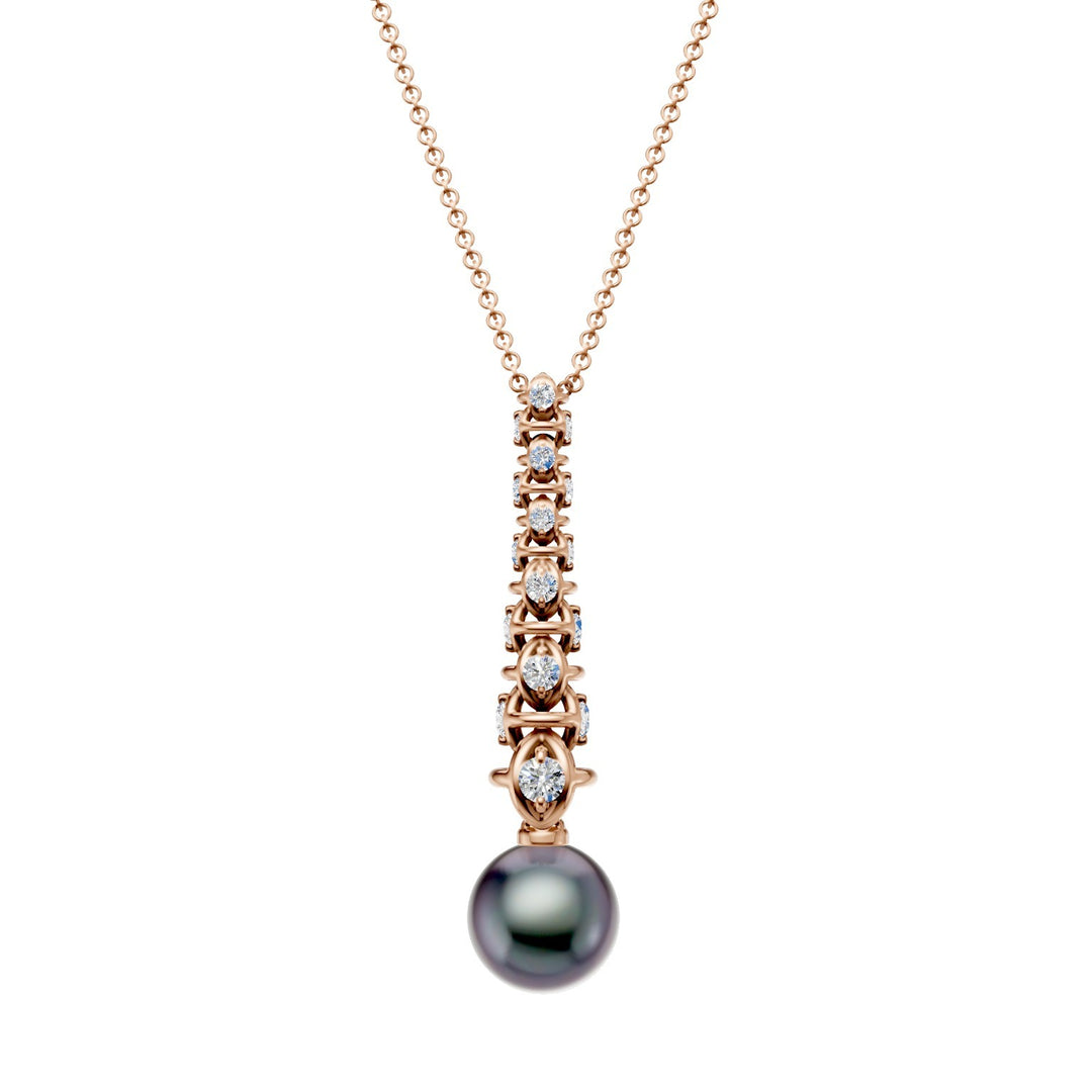 Golay rose gold soft link necklace - Thai pearl GD594DTHR-25024110239