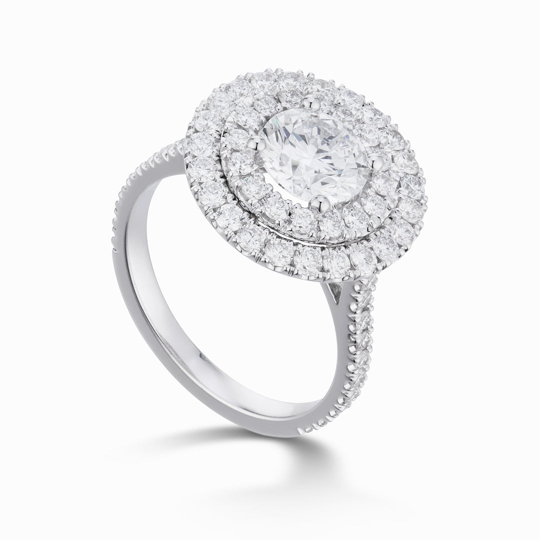 X-Diamond central ring 1.ct double contour and shank diam lgd XDAMP010DI-23194110153