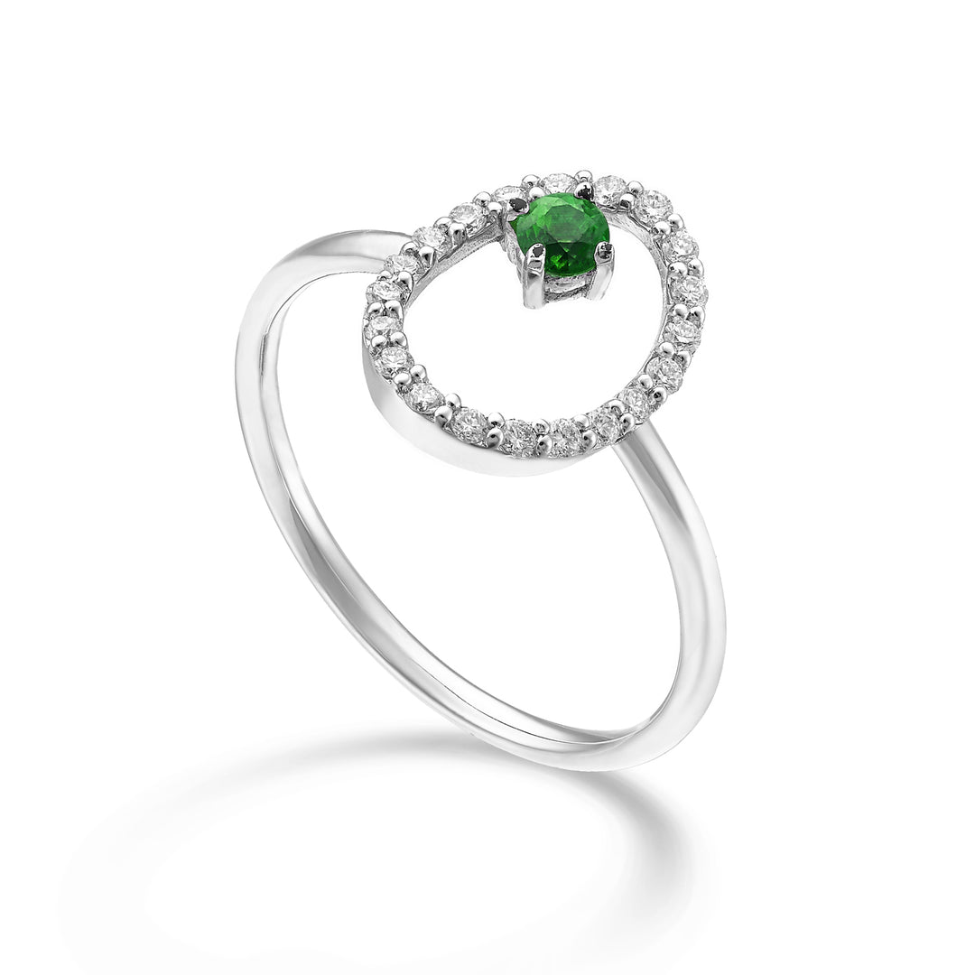World Diamond Group ein 18-karätiger „ovaler“ Smaragd Nr. ct.0,07 Durchm. ct.0,15 GA5183O4SMN022