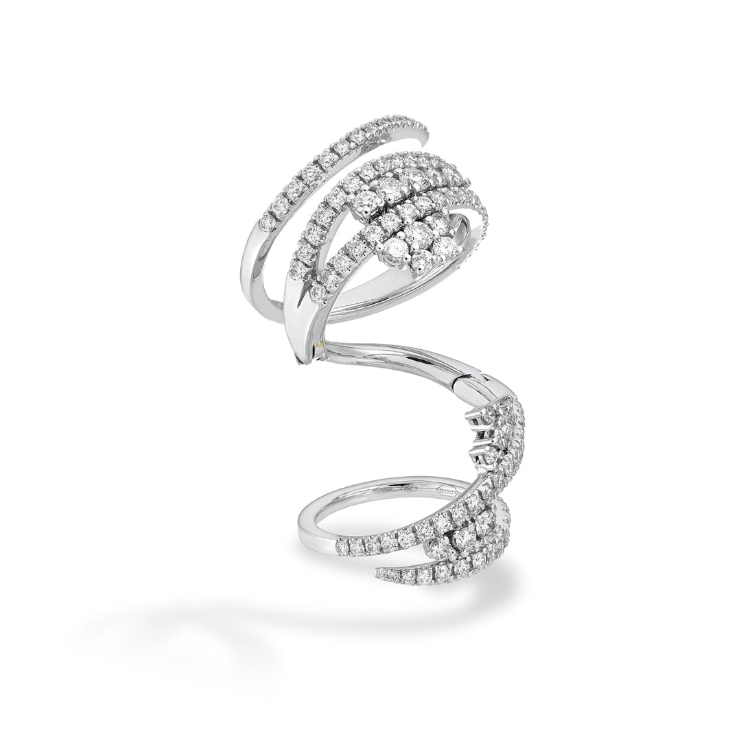 Golay fantasy snake ring, with added round stones ASNAKE02DI-26154110093