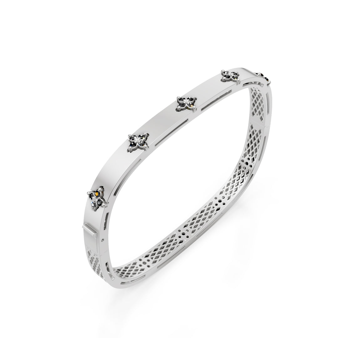 Golay bracciale rigido fascia con d.bk satinato bianco BFFI03BKSB