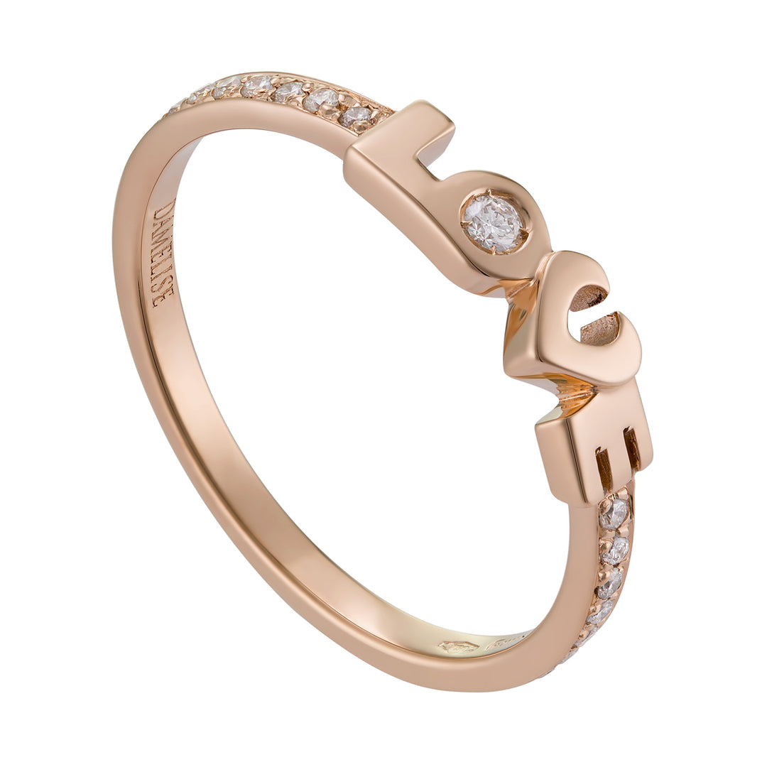 Golay love ring with recessed shank ALV005DI1-18194110019