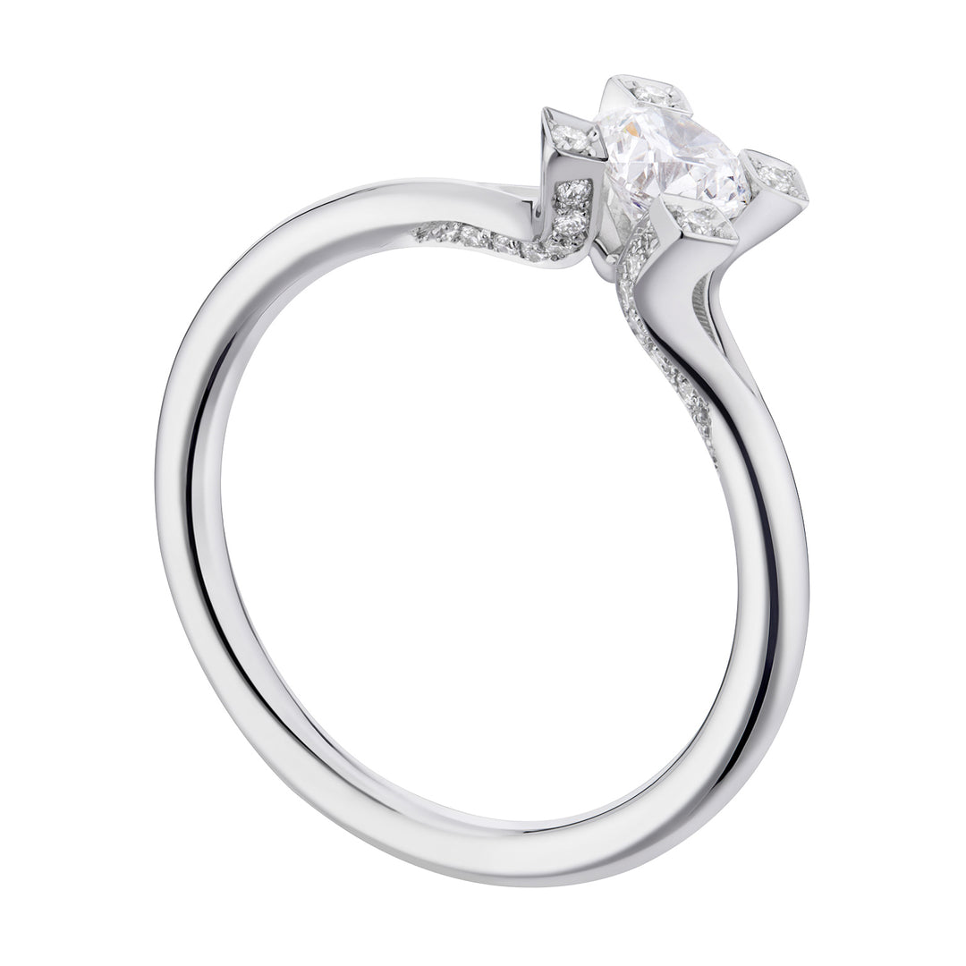 World Diamond Group Ring von Griffes Incas. Pavé-Stiel 0,63–0,72 ct ASLFM006ADI6-19095110076
