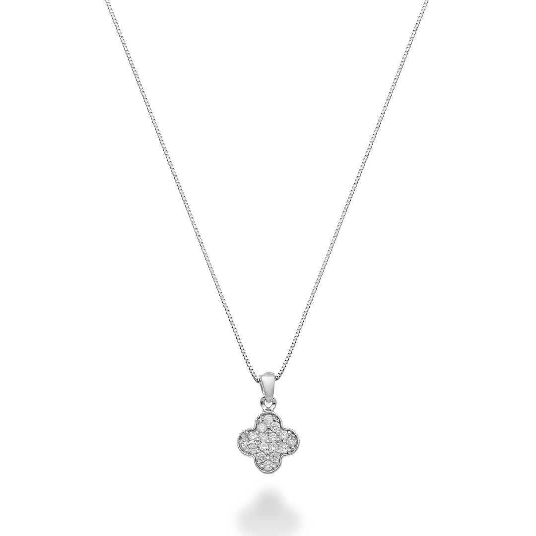 Mikiko cl 18k vierblättriges Kleeblatt gedreht 0,06 ct MD5163O4BR006B