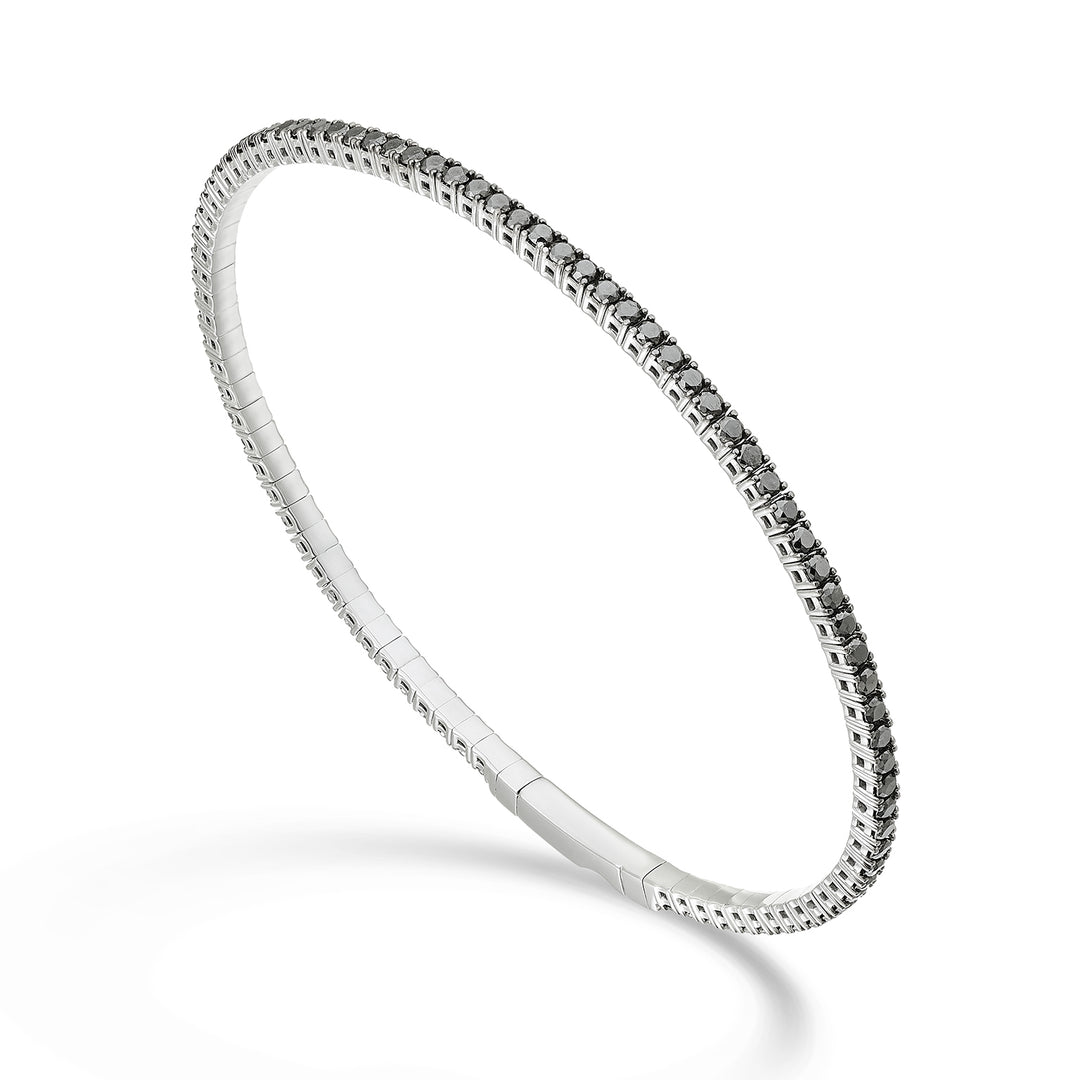Golay br 18k tennis flex diam. black 2.10 ct white gold 17 cm GBFLEX002BKO4