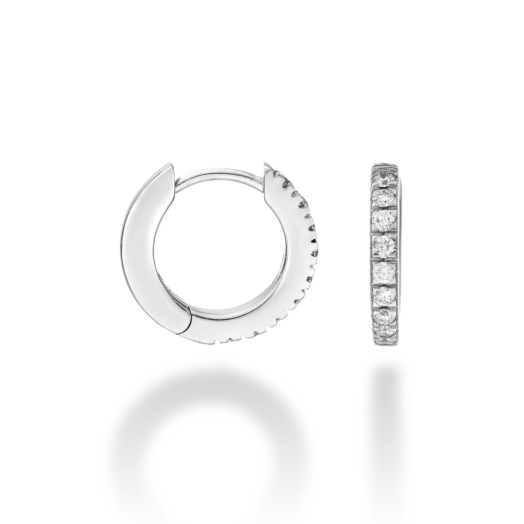 Mikiko ou 18k ct.0.29 taille 3 or blanc diam. est. 13,5 mmMO5079O4BR029-3