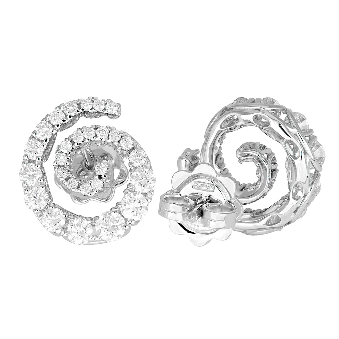 Golay spiral earring setting ct. 0.93 OAB2851-22131110027