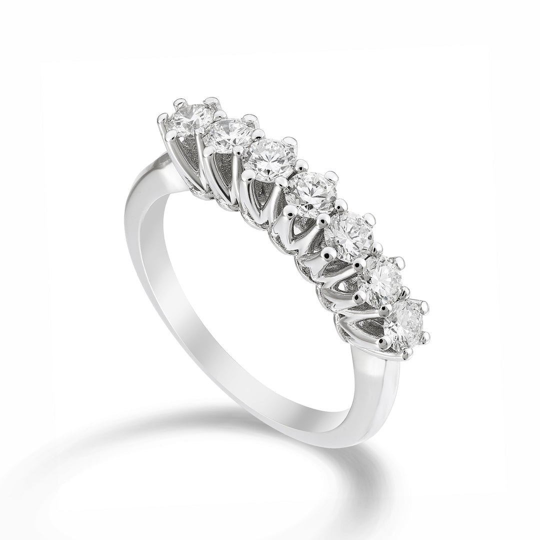 Golay linear riviera ring 7 stones total ct. 0.90 AR7L046DI090-23046110010