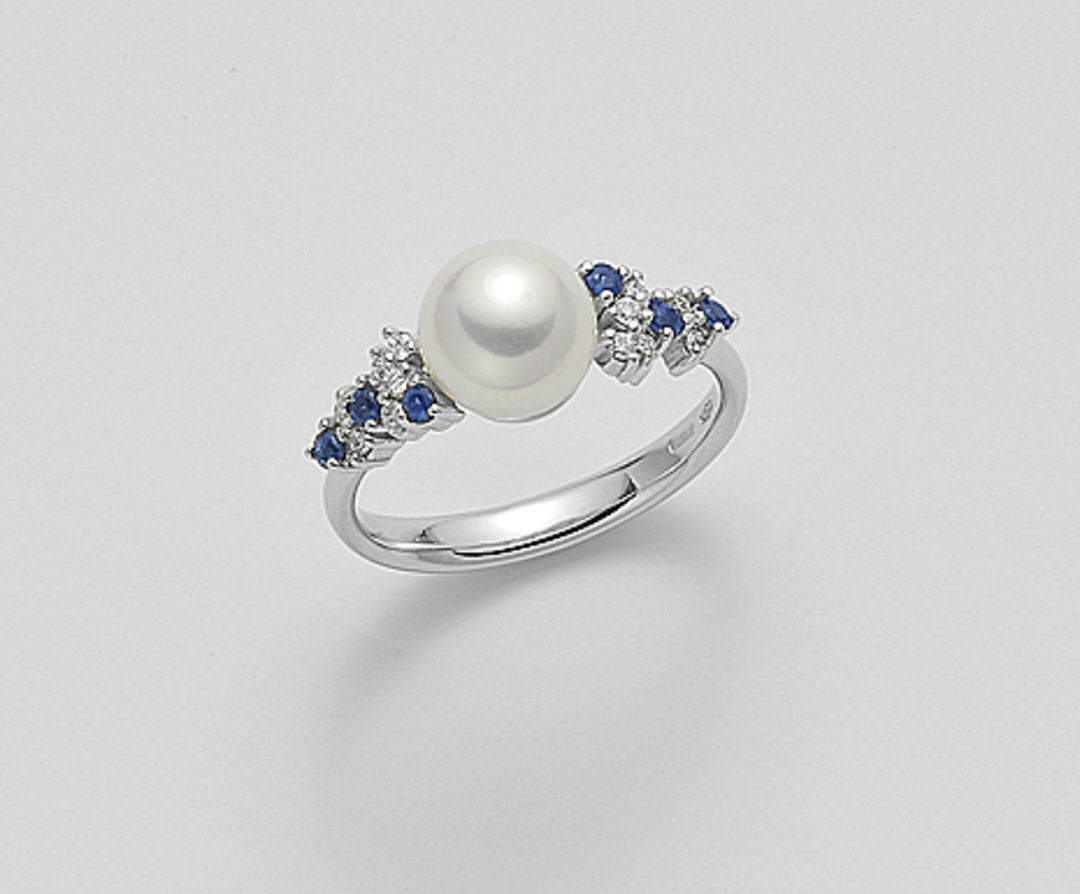 Nihama an 18k fw 8/8,5 ct.0,12saphirs 0,30 ct NA0638O4FABI080