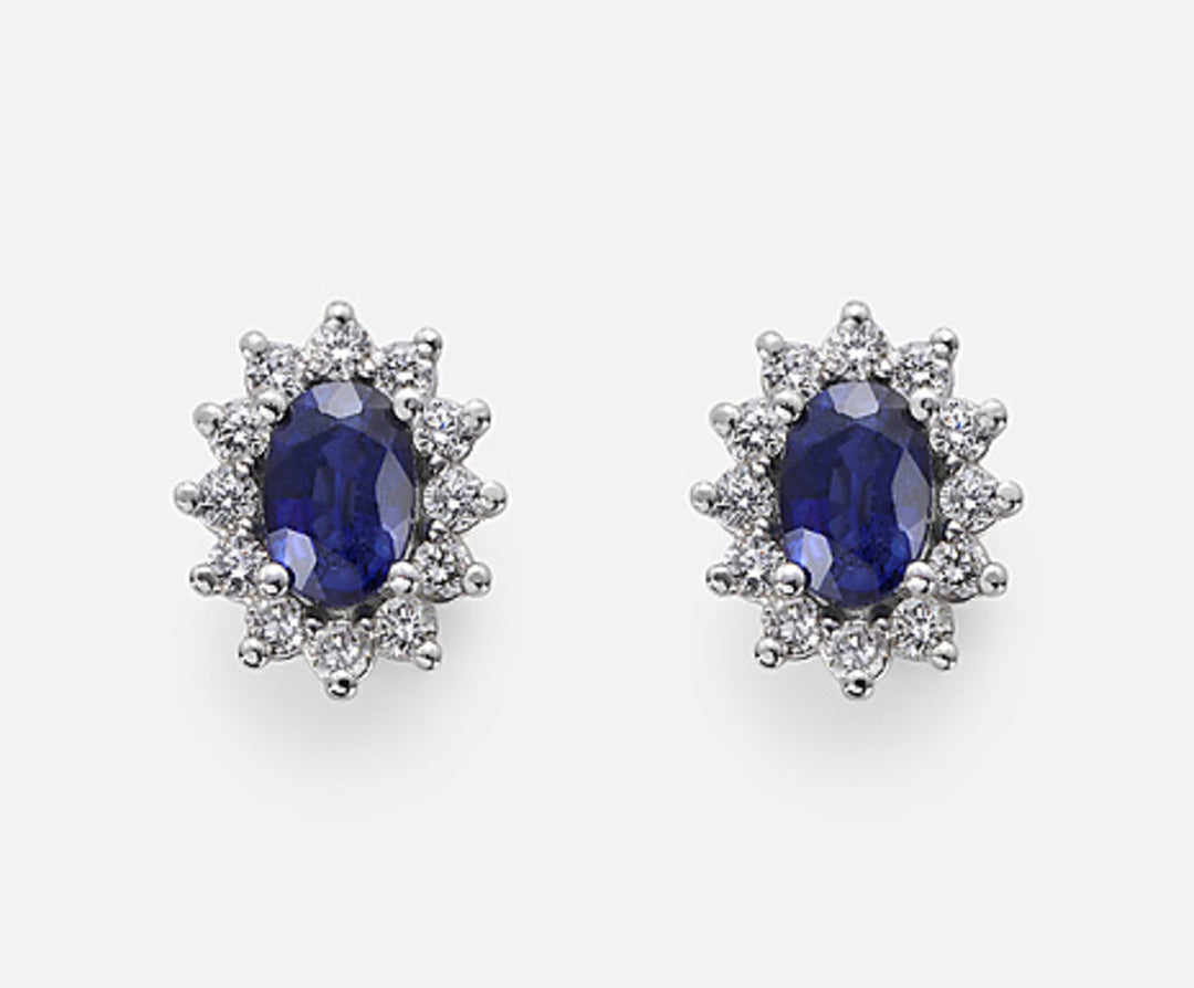 Nihama ou saphir ovale 9k 6x4 ct.0,80 diam. 0,46 ct NO5030R4ZFD