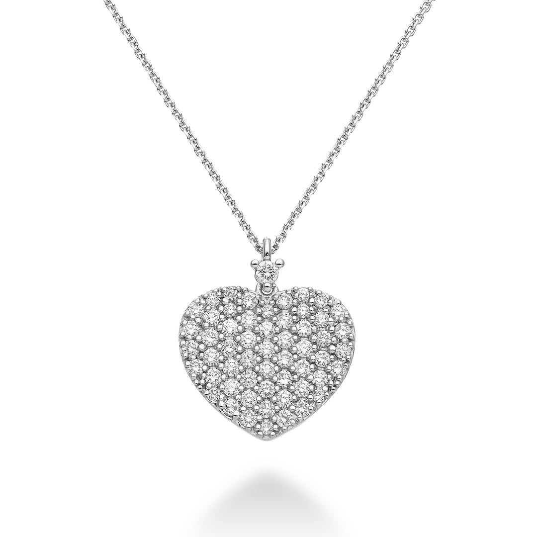 Golay cl 18k ct.0.57 coeur plat taille 4 or blanc chat. blanc GD5090O4BR057-4